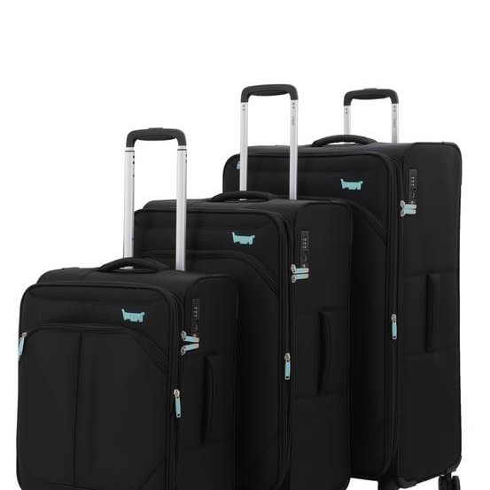 V2411 SUPER LIGHT VALİZ BLACK SET