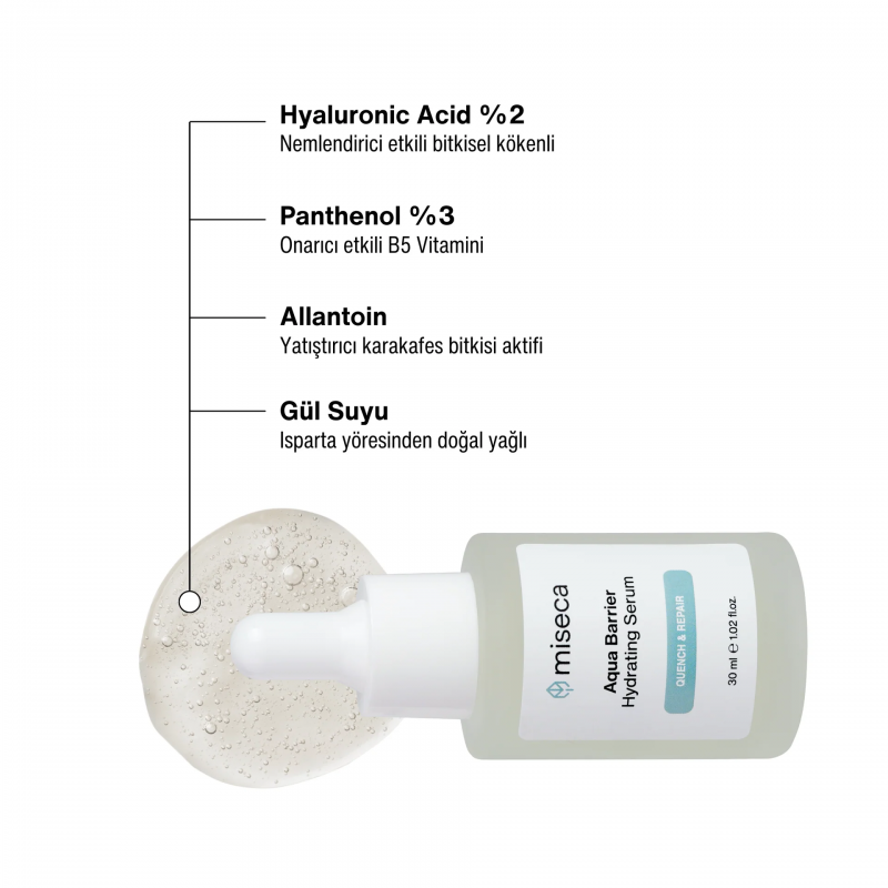 Aqua Barrier Nemlendirici ve Onarıcı Hyaluronic Acid Serum 30 ml