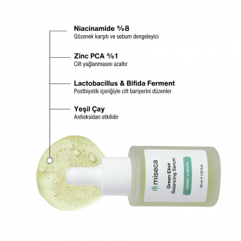Green Elixir Gözenek Karşıtı ve Dengeleyici Niacinamide Serum 30 ml