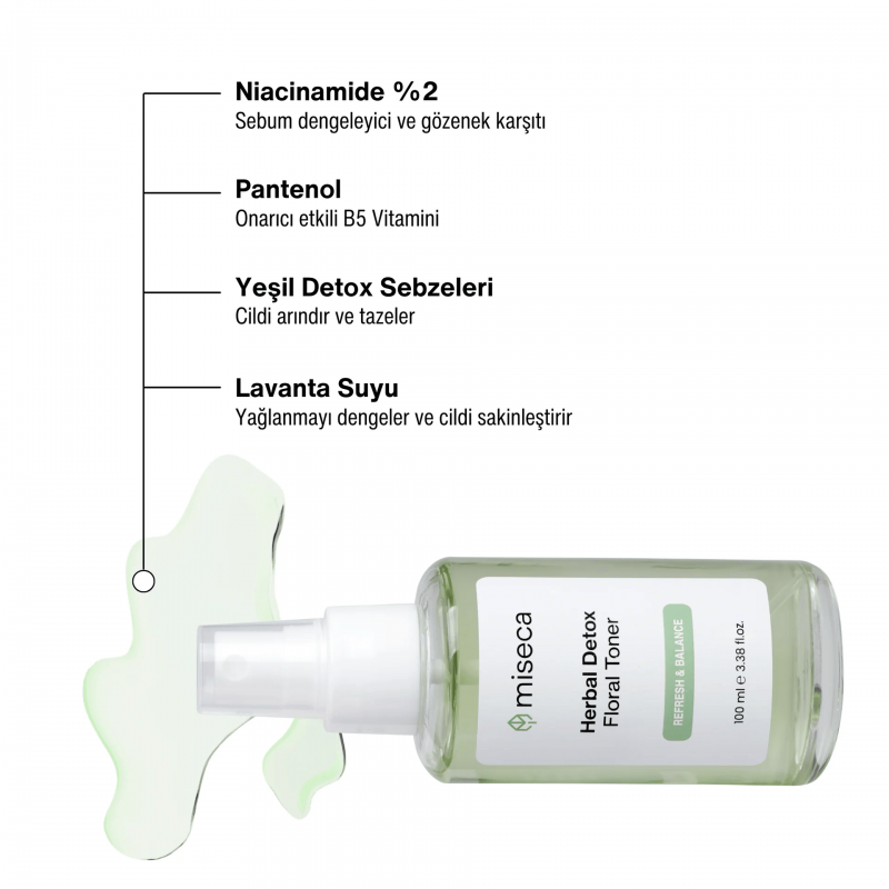 Herbal Detox Nemlendirici ve Dengeleyici Tonik 100 ml