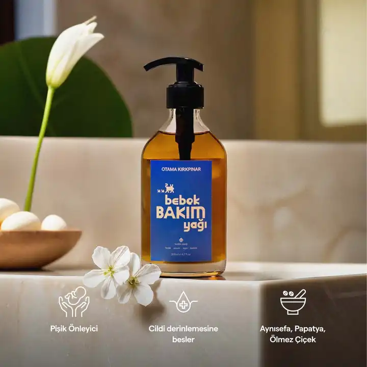 Anne ve Bebek 3’lü Bakım Seti (Bebek Sabunu + Göbüş + Bebek Bakım Yağı)