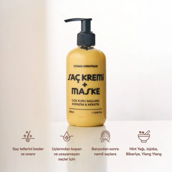 Çok Kuru Saçlara Saç Kremi + Maske - 250 ML