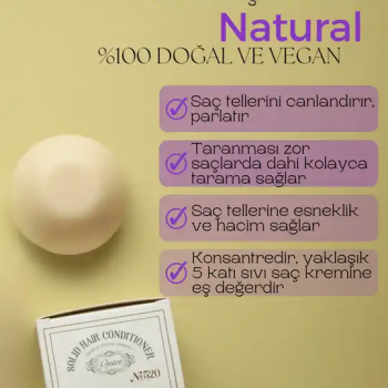 Katı Saç Kremi Keratin Bar-Tüm Saç Tipleri için