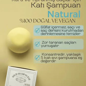 Katı Şampuan Bar Soft Therapy Kuru ve Yıpranmış Saçlar için