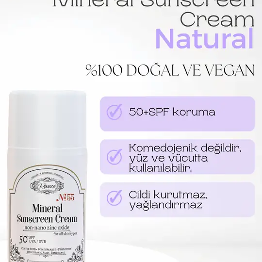 Mineral Güneş Kremi 50+ SPF