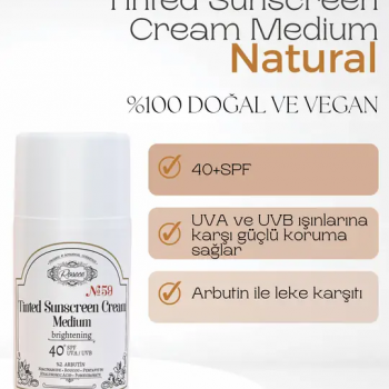 Renkli Güneş Kremi 40+SPF Medium