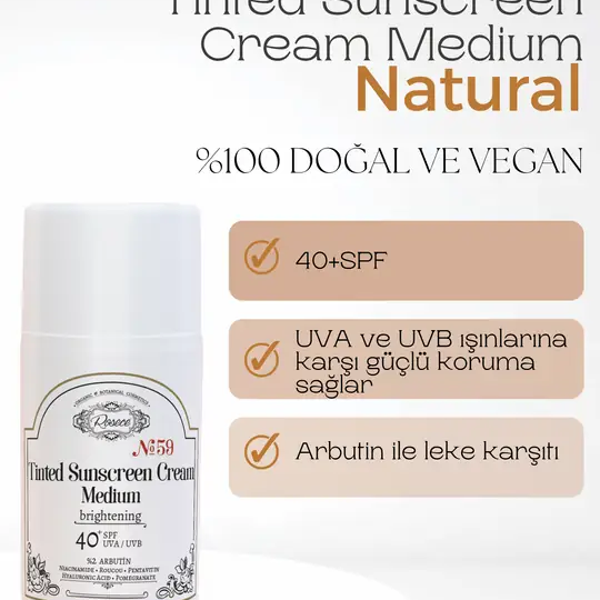 Renkli Güneş Kremi 40+SPF Medium