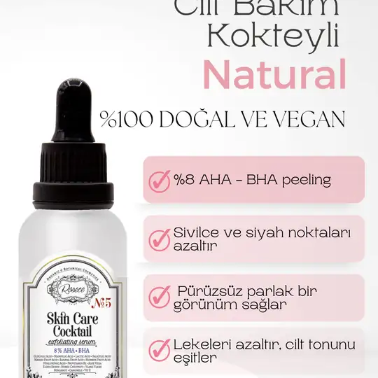 Cilt Bakım Kokteyli % 8 AHA-BHA
