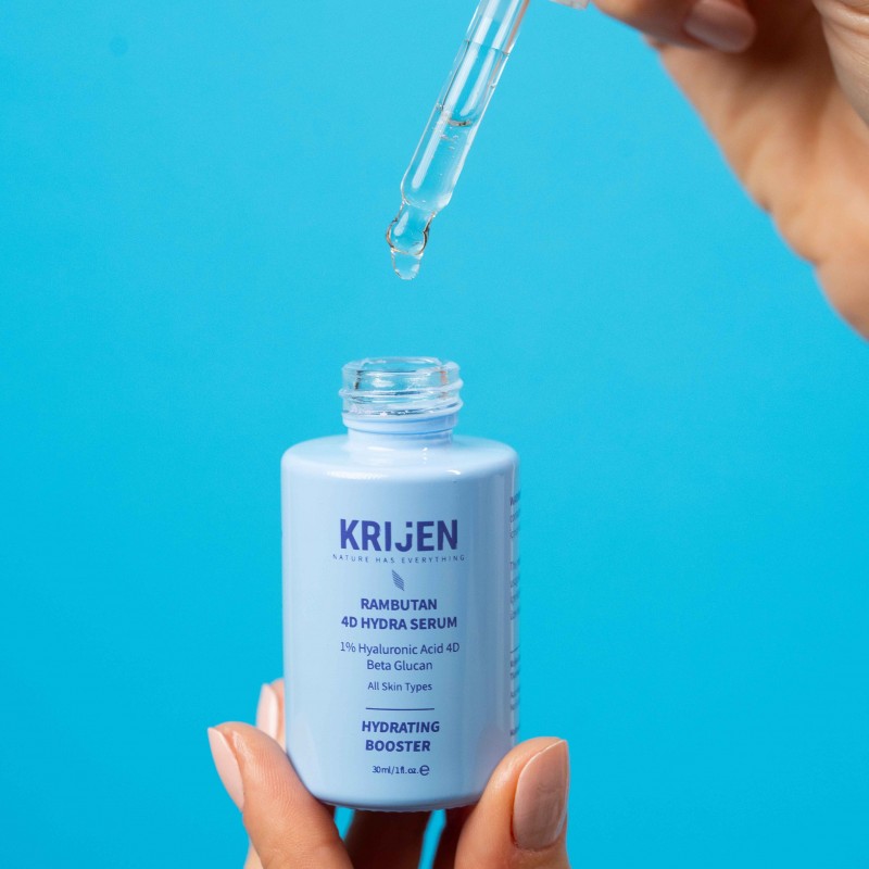 Rambutan 4D Hydra - Hyaluronik Asit Yoğun Nemlendirici Serum | Bitkisel Retinol + Beta Glukan + Pre/Post Biyotik