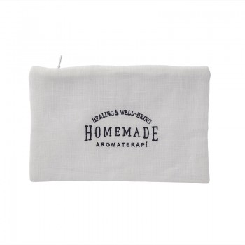 Homemade Keten Makyaj Çantası