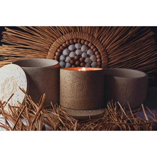 Maison Noe Sand & Soil Klasik Mum ve Mum Kabı – Büyük Boy (380 ml)