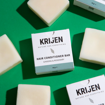 Ginseng & Biberiye Katı Saç Kremi | Squalane + E Vitamini + Panthenol