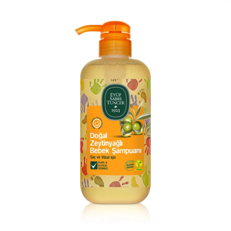 Doğal Zeytinyağlı Bebek Şampuanı 600 ml Şişe