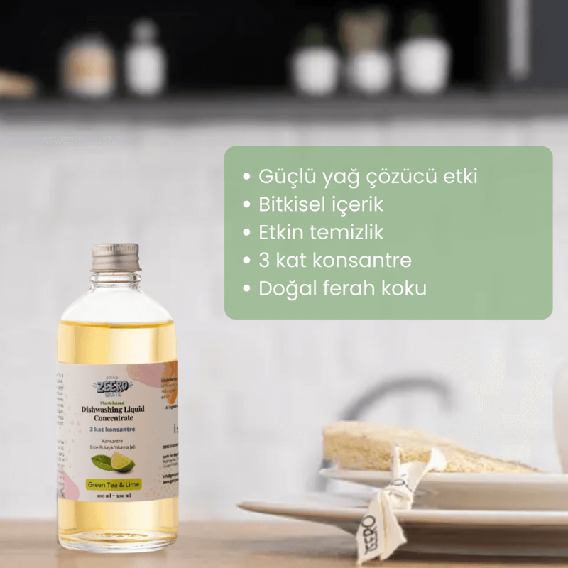 Elde Bulaşık Yıkama Deterjanı - Süper Konsantre - Lime & Okaliptus