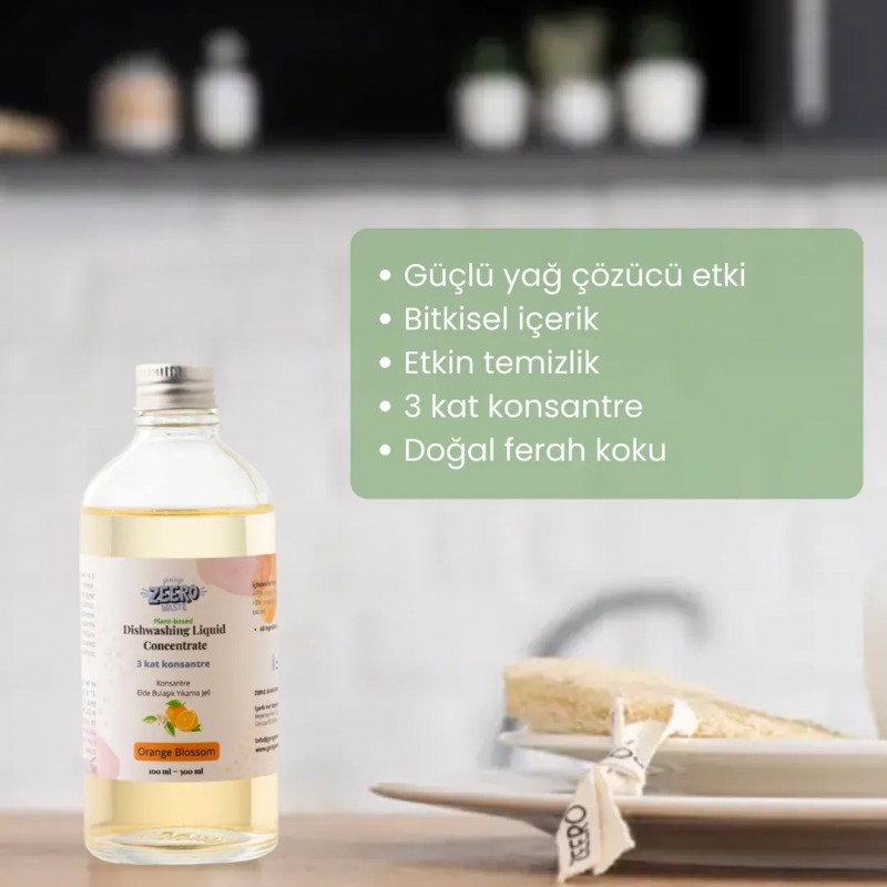 Elde Bulaşık Yıkama Deterjanı - Süper Konsantre - Orange Blossom