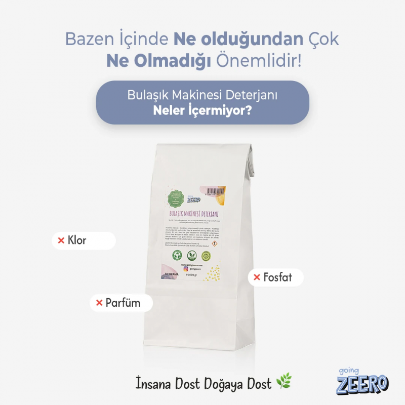 Doğal Bulaşık Makinesi Deterjanı (50 Yıkama)