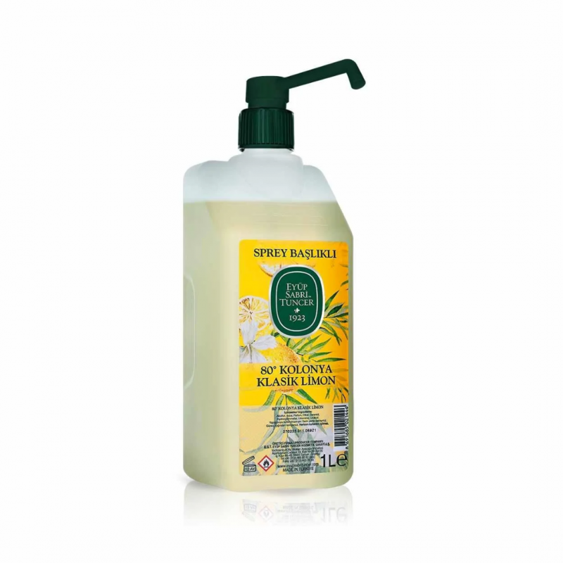 Klasik Limon Kolonyası 1 lt - Sprey Başlıklı