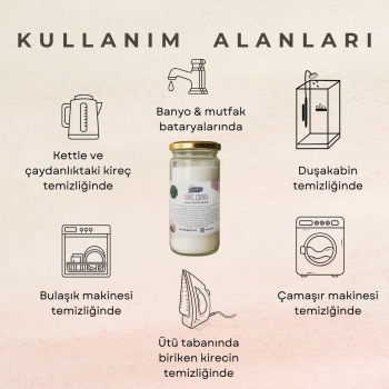 Kireç Çözücü & Bulaşık Makinesi Temizleyici  (Limon Tuzu) - 400 gr