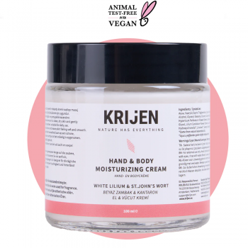 Zambak & Kantaron El ve Vücut Kremi | E Vitamini + Hindistan Cevizi Yağı + Shea Butter