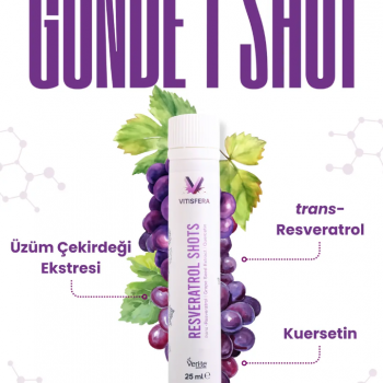 Vitisfera Resveratrol Shot Orman Meyveleri Aromalı 20x25 ml