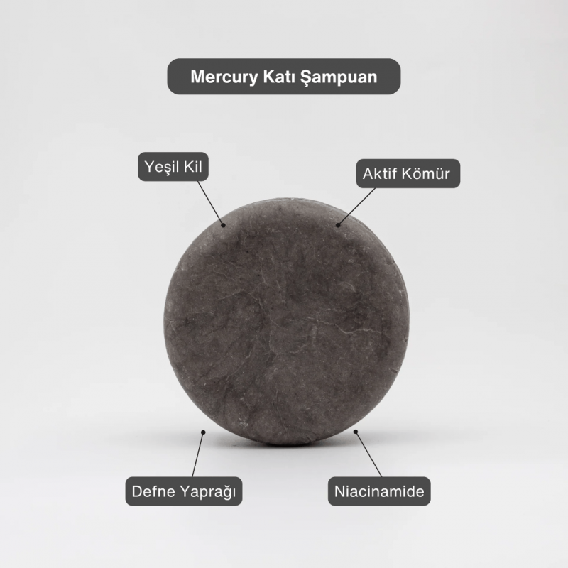 Mercury Yağlı Saçlar Dengeleyici Katı Şampuan 105 g