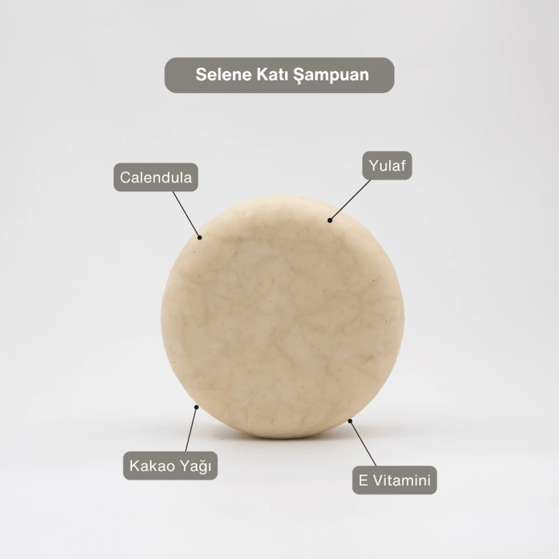 Selene Hassas Ciltler ve Çocuklar Yatıştırıcı Katı Şampuan 105 g