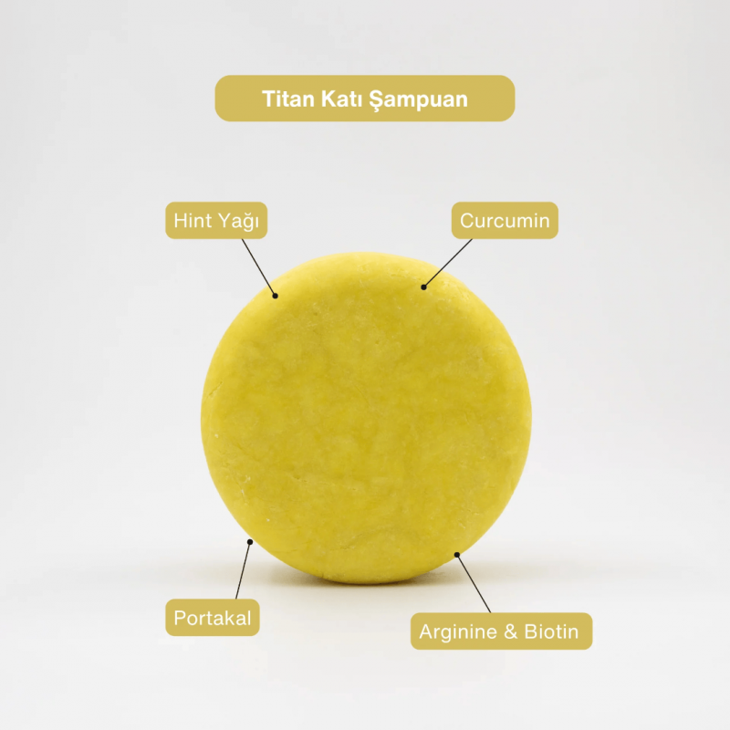 Titan Kuru ve Yıpranmış Saçlar Onarıcı Katı Şampuan 105 g
