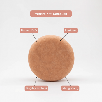 Venere Tüm Saç Tipleri Nemlendirici Katı Şampuan 105 g