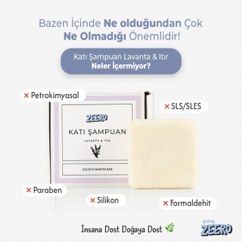 Katı Şampuan Lavanta & Itır Sülfatsız Şampuan